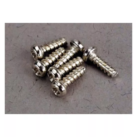 Screws, 2x6mm roundhead self-tapping (6), TRX2674