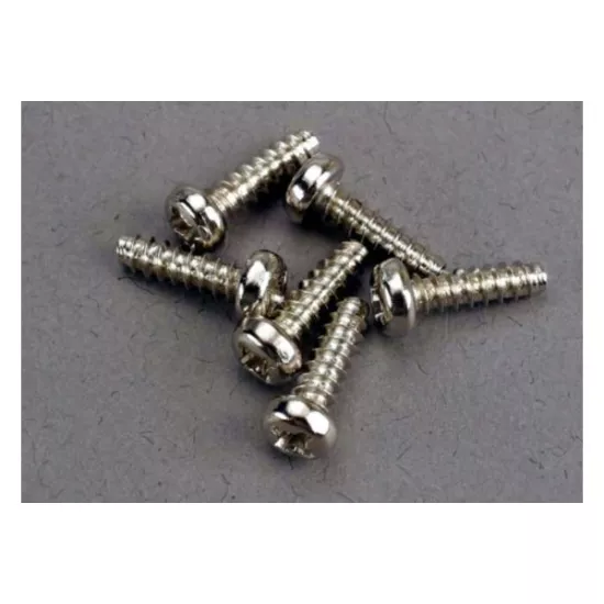Screws, 3x10mm roundhead self-tapping (6), TRX2675