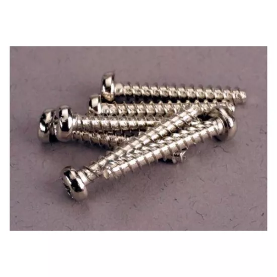 Screws, 3x20mm roundhead self-tapping (6)