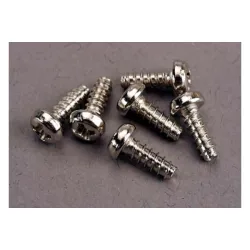 Screws, 3x8mm roundhead self-tapping (6), TRX2682