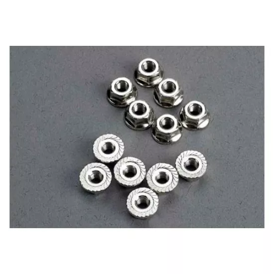 Nuts, 3mm flanged (12)
