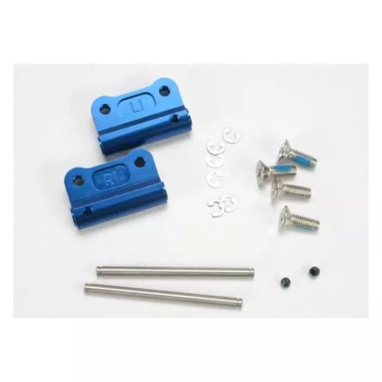 Mounts, suspension arm (blue-anodized 6061-T6 aluminum)(rear, TRX2798X