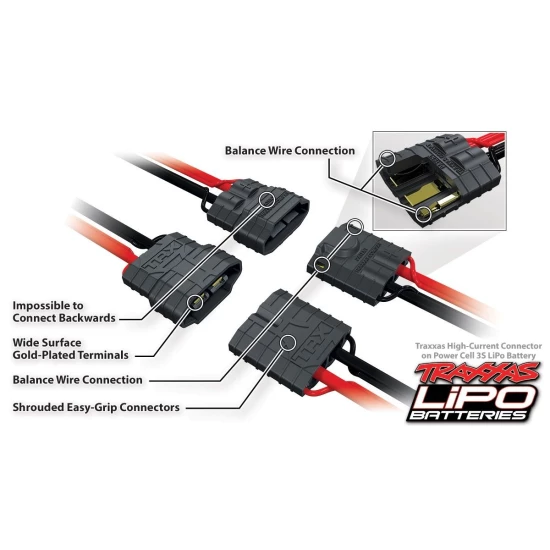 Power Cell LiPo 5000mAh 11.1V 3S 25C short 135mm