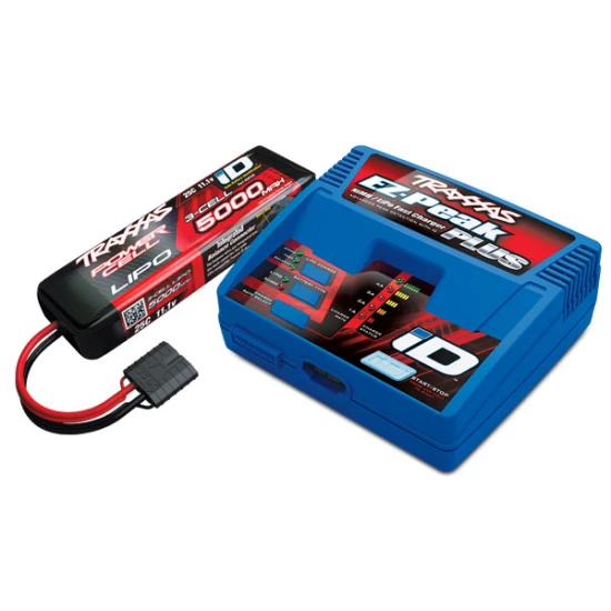 Battery/charger completer pack (includes #2970 iD charger (1), #2872X 5000mAh 11.1V 3-cell 25C LiPo iD Battery (1))