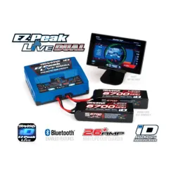 Traxxas Charger, EZ-Peak Live, Duo charger 200W nimh/LiPo with iD Auto Bat EU