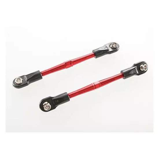 Turnbuckles, aluminum (red-anodized), toe links, 59mm (2) (a, TRX3139X