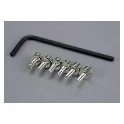 Screws, 3x10mm caphead machine (hex drive) (6)/ lockwashers
