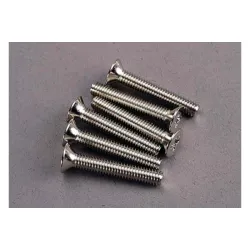 Screws, 4x25mm countersunk machine (6)