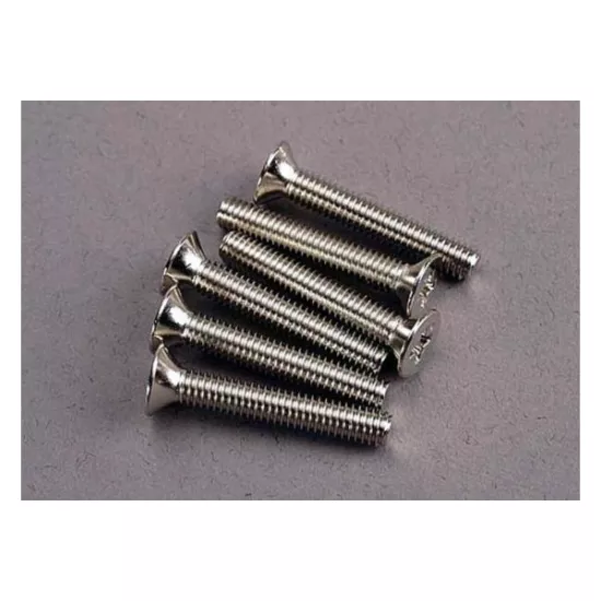 Screws, 4x25mm countersunk machine (6)