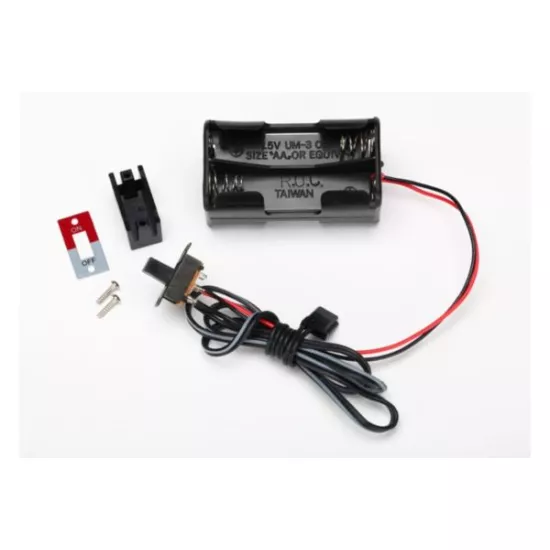 Battery Holder, 4-Cell /Switch, TRX3170X