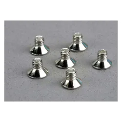 Screws, 4x6mm countersunk machine (6)