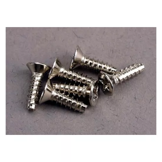 Screws, 3x10mm countersunk self-tapping (6)