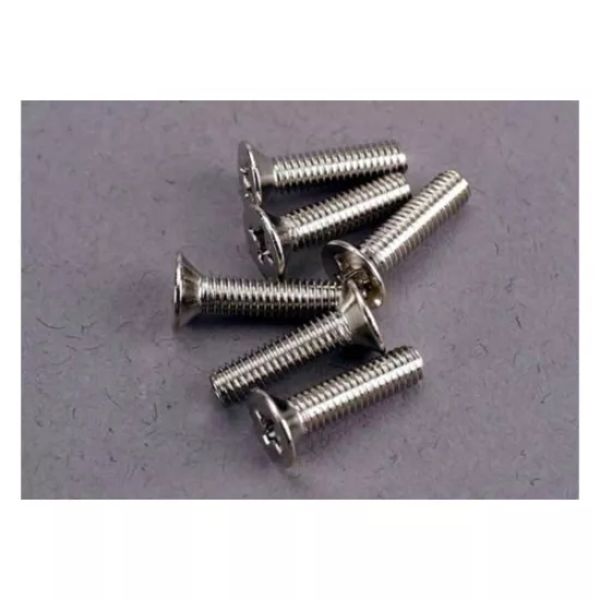 Screws, 3x12mm countersunk machine (6), TRX3178
