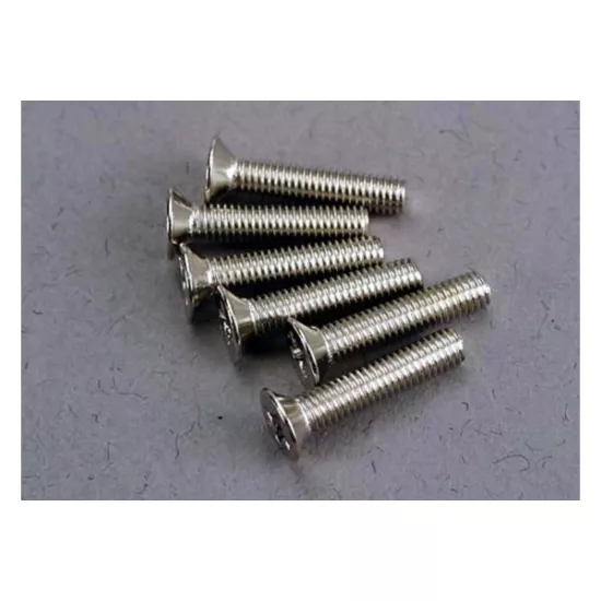 Screws, 3x15mm countersunk machine (6), TRX3179