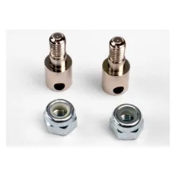Rod guides (2)/ 3mm nylon locknuts (2), TRX3180