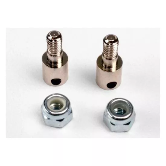 Rod guides (2)/ 3mm nylon locknuts (2), TRX3180
