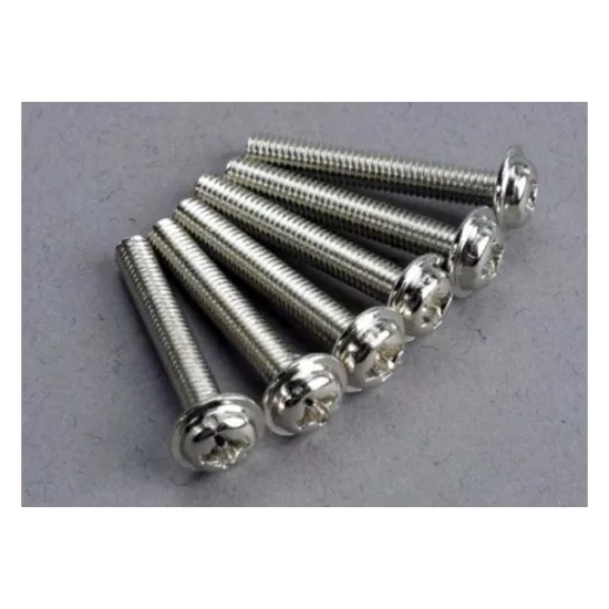 Screws, 3x20mm washerhead machine (6)