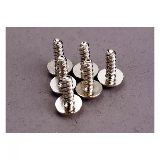 Screws, 2.6x8mm washerhead self-tapping (6)
