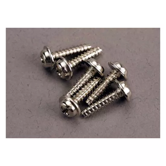 Screws, 3x12mm washerhead self-tapping (6), TRX3286