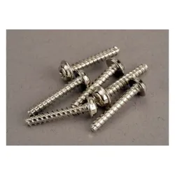 Screws, 3x18mm washerhead self-tapping (6)
