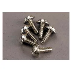 Screws, 3x8mm washerhead self-tapping (6)