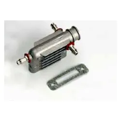 Exhaust header, marine/ header gasket/pressure fitting/ fitt
