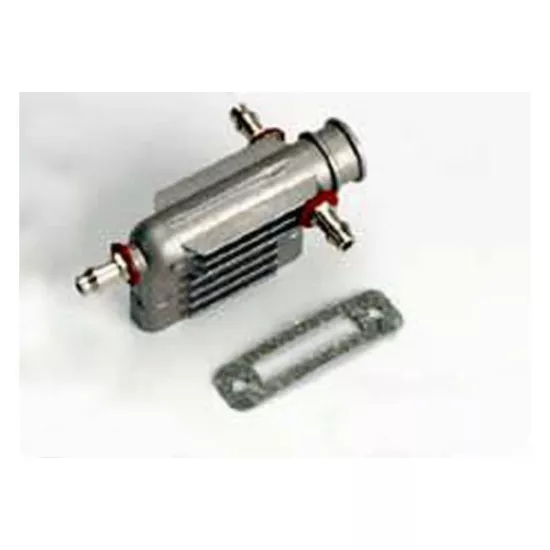 Exhaust header, marine/ header gasket/pressure fitting/ fitt