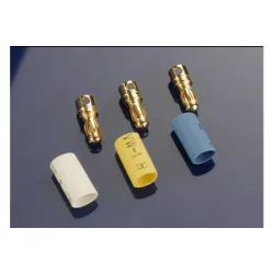 Bullet connectors, male, 3.5mm (3) / heat shrink, TRX3342