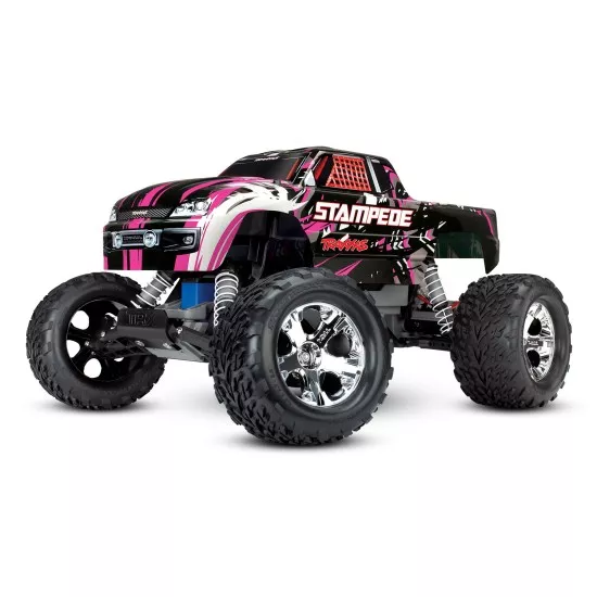 Traxxas Stampede RTR 2.4GHz met batterij en 12v lader roze