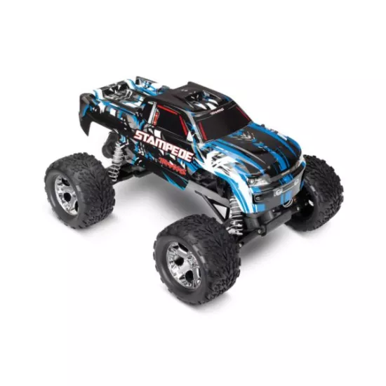 Traxxas Stampede RTR 2.4GHz zonder batterij en lader blauw