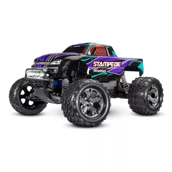 Traxxas Stampede XL5 incl LED verlichting, batterij en 12v lader (paars)