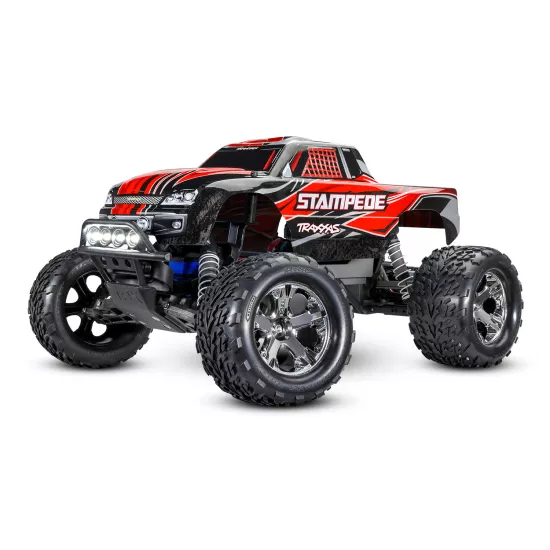 Traxxas Stampede XL5 incl LED verlichting, batterij en 12v lader (rood)