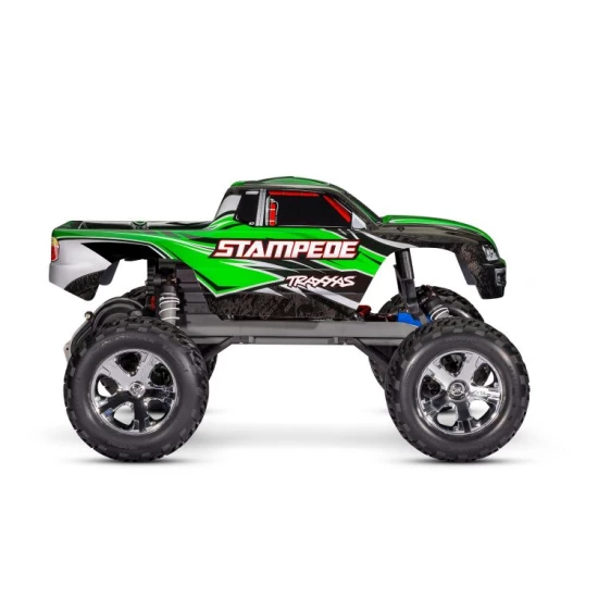 Stampede 1/10 Schaal Monster Truck met USB-c lader en 3000mah accu Groen