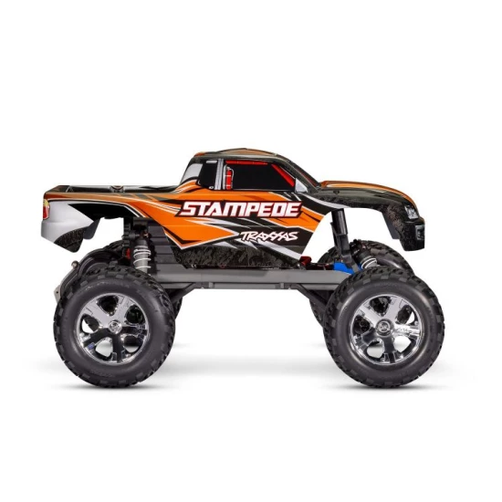 Stampede 1/10 Schaal Monster Truck met USB-c lader en 3000mah accu Oranje