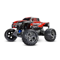 Stampede 1/10 Schaal Monster Truck met USB-c lader en 3000mah accu Rood