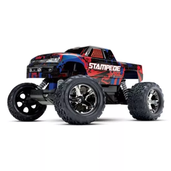 Traxxas Stampede VXL Brushless TSM rood zonder batterij en lader