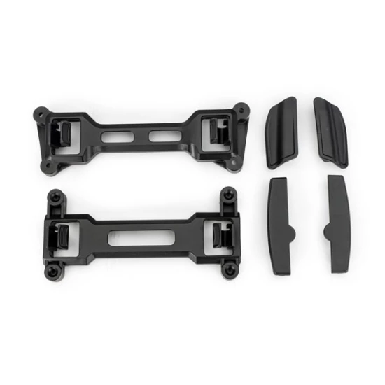 Latch, body mount, front (1), rear (1)/ latch mounts, front & rear (left & right) (for clipless body mounting)
