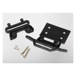 Bumper, front / bumper mount, front / 4x23mm RM (2)/ 3x10mm, TRX3621