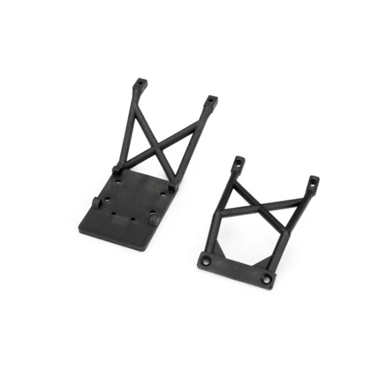 Skid plates, front & rear (black)