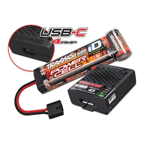 Traxxas Stampede 2WD Brushed HD inclusief batterij en USB-C lader Oranje X