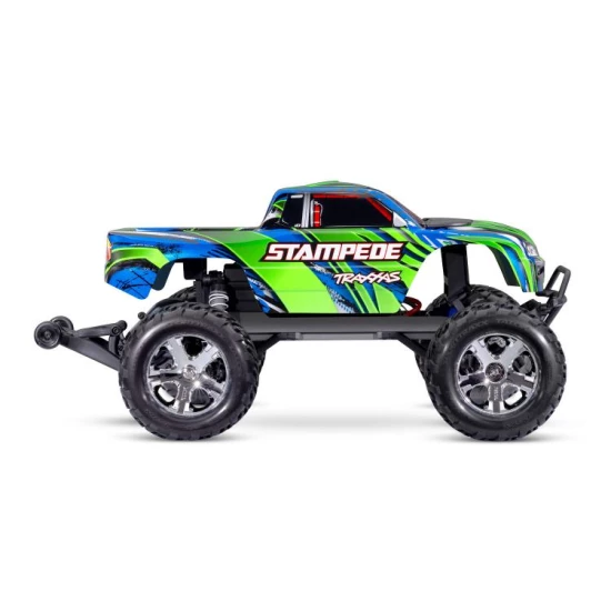 Traxxas Stampede 2WD Brushed HD inclusief batterij & USB-C lader Groen