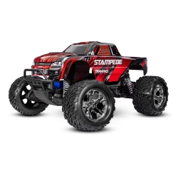Traxxas Stampede 2WD Brushed HD inclusief batterij & USB-C lader Rood