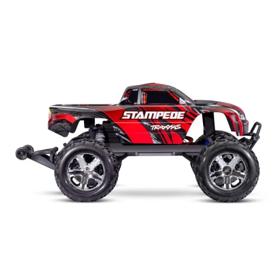 Traxxas Stampede 2WD Brushed HD inclusief batterij & USB-C lader Rood