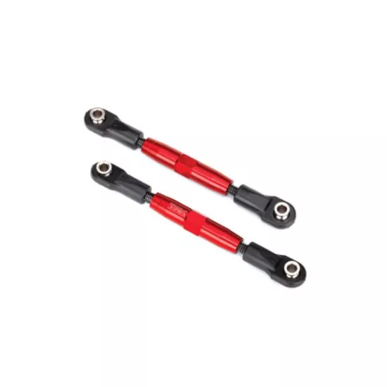 Camber links, front (TUBES red-anodized, stronger than titanium) (83mm) (2)/ ro