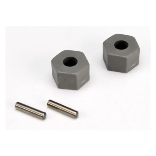 Wheel hubs, hex (tall offset, Rustler/Stampede front) (2)/ a, TRX3654