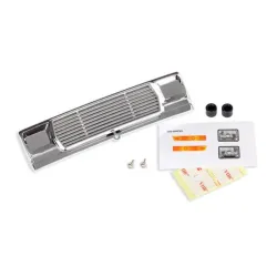 Grill, Bigfoot No. 1 (chrome)/ decals/ adhesive tape/ mounti, TRX3656