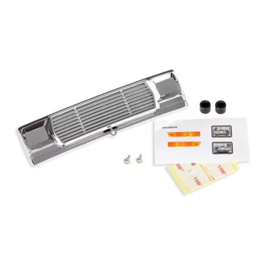 Grill, Bigfoot No. 1 (chrome)/ decals/ adhesive tape/ mounti, TRX3656
