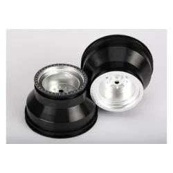 Wheels, Monster Jam replica, satin chrome, dual profile (2.