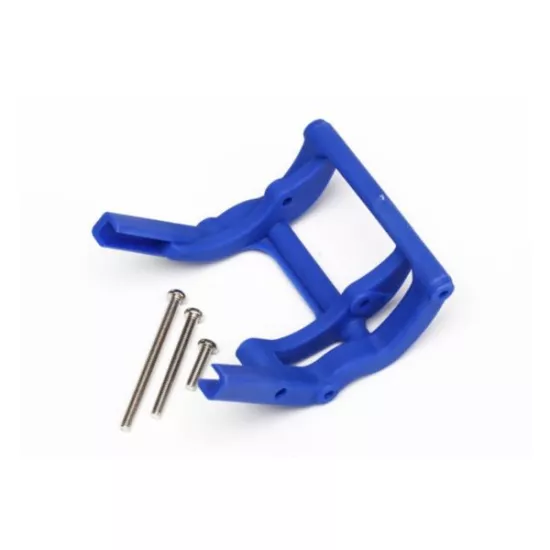 Wheelie bar mount (1)/ hardware (blue), TRX3677X