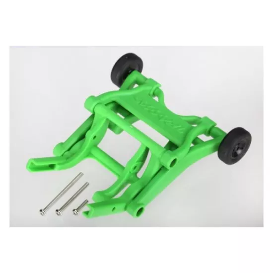 Wheelie bar, assembled (green) (fits Stampede, Rustler, Band, TRX3678A